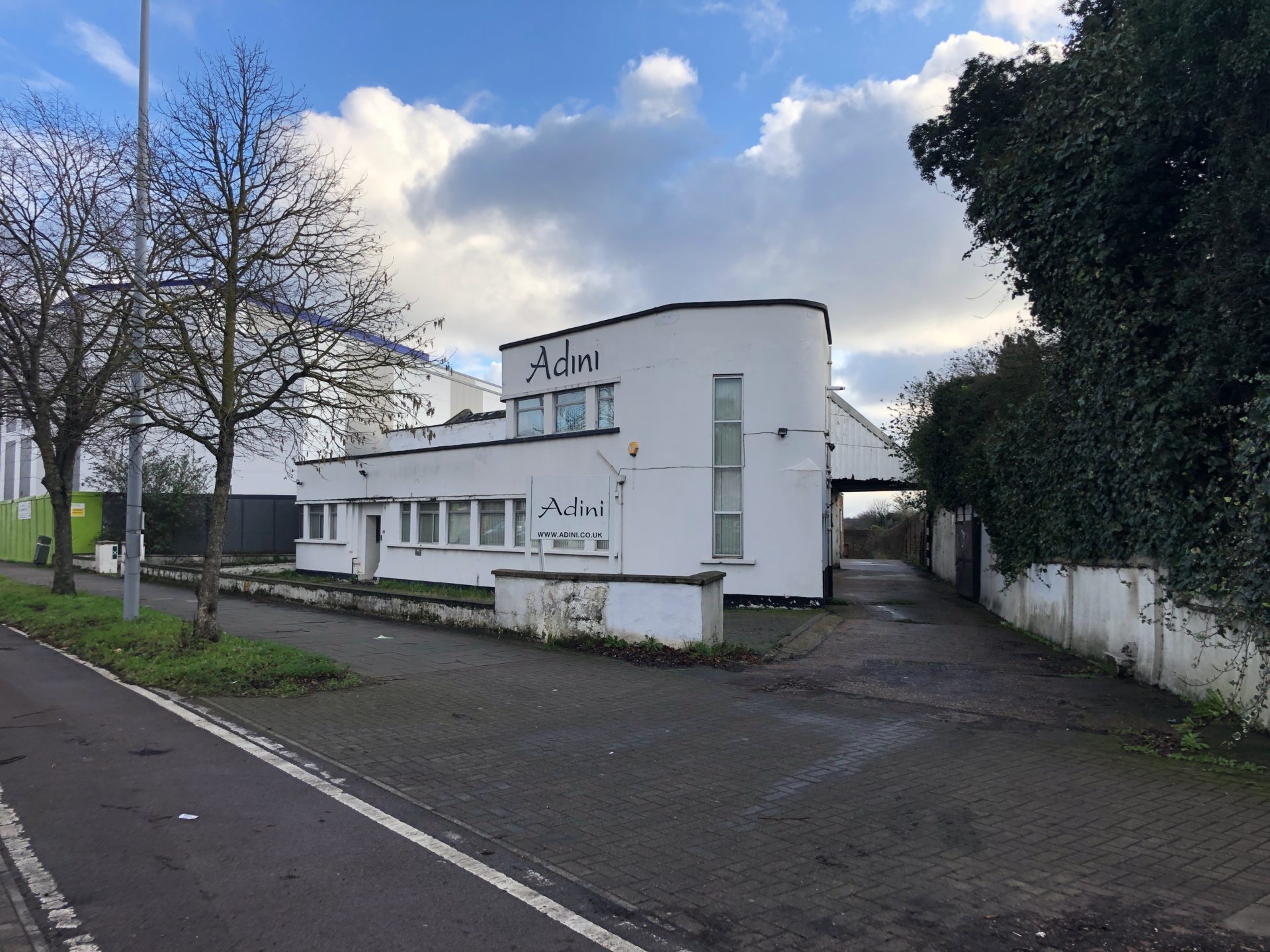 White residential building